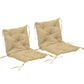 Set of 2 Garden Chair Cushions Seat Pad with Backrest for Sunbeds, Rocking Chairs, Loungers, Outdoor & Indoor Use