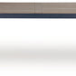 East Beach - Rectangular Dining Table With Umbrella Option - Blue