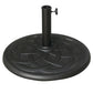 42 lbs Resin Round Market Umbrella Base Holder 22" Decorative Parasol Stand for Patio, Outdoor, Backyard, Bronze