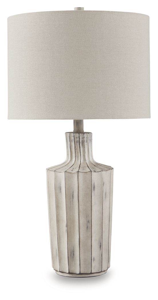Imre - Poly Table Lamp - Distressed Brown