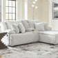 Top Tier - Alloy - 3-Piece Reclining Sectional Sofa With Raf Chaise - Fabric