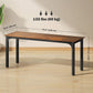 71" Computer Desk with Metal Legs - Rustic Brown