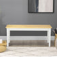 40" Wood Dining Bench for 2 People, Wooden Bench Seat for Kitchen, Dining Room, Entryway, Natural