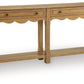 Whitmund - Console Sofa Table - Light Brown