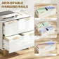 Lateral File Cabinet with 2 Drawers, Modern Filing Cabinet for Letter/A4/Legal Size Files, High Gloss White