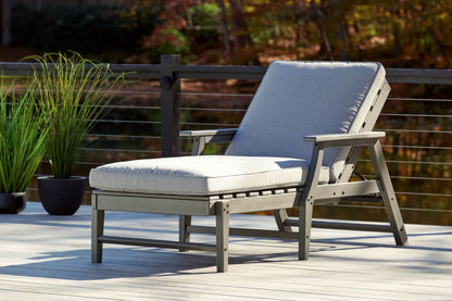 Visola - Gray - Chaise Lounge with Cushion - Forward Furniture