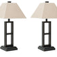 Deidra - Metal Table Lamp (Set of 2) - Black