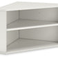 Grannen - White - Home Office Corner Bookcase