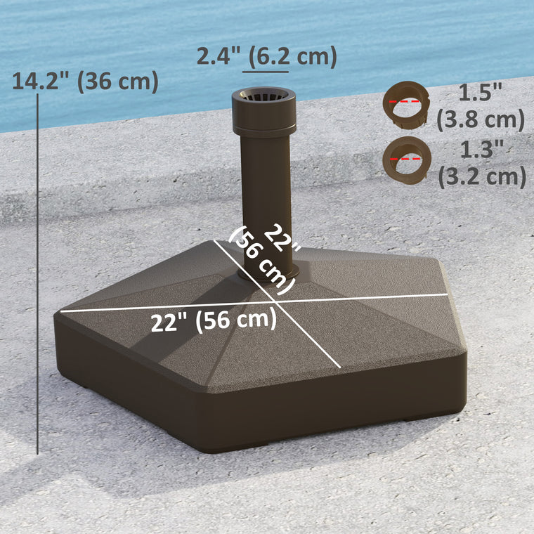 Brown Heavy Duty Patio Umbrella Base Stand