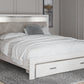 Altyra - White - King Upholstered Storage Bed