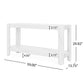 Elegant Farmhouse Console Table with Knot-Free Pine Legs, Accent Sofa Table with Solid Wood Veneer Top, 59" L x 15.5" W x 30" H, Natural