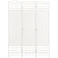 3 Panel Folding Room Divider, Portable Privacy Screen, Wave Fiber Room Partition for Home Office, White