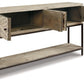 Roanley - Distressed White - Console Sofa Table