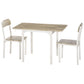 Foldable Dining Table Set for 2, Drop-Leaf Kitchen Table with 2 Chairs for Apartments, Studios, Natural Drop-leaf Dining Table Set Includes 2 Chairs