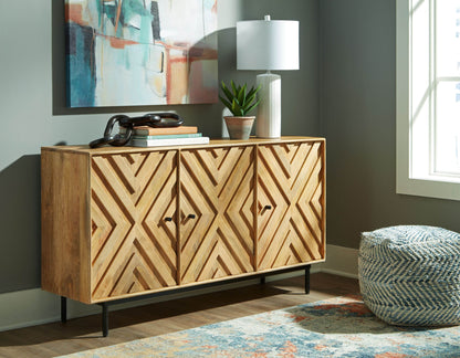 Cadewick - Natural - Accent Cabinet - Forward Furniture