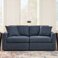 Modmax - Ink - 2-Piece Sectional Loveseat - Fabric