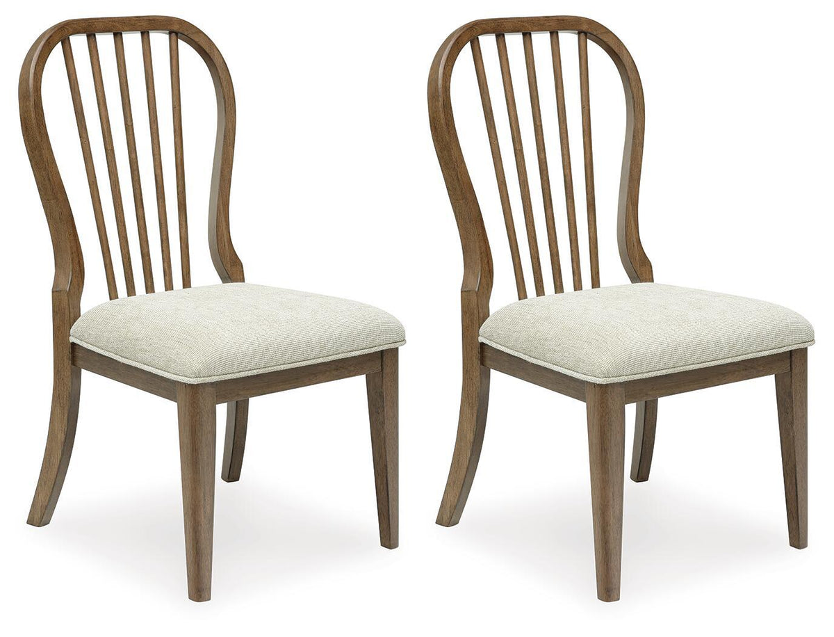 Sturlayne - Dining Upholstered Side Chair (Set of 2) - Spindleback - Brown