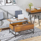Lift-Top Coffee Table with Hidden Storage - Teak
