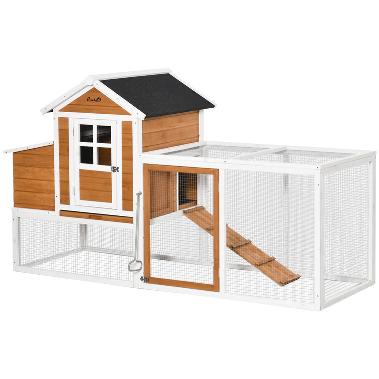 Large Waterproof Chicken Coop with Nesting Box & Run