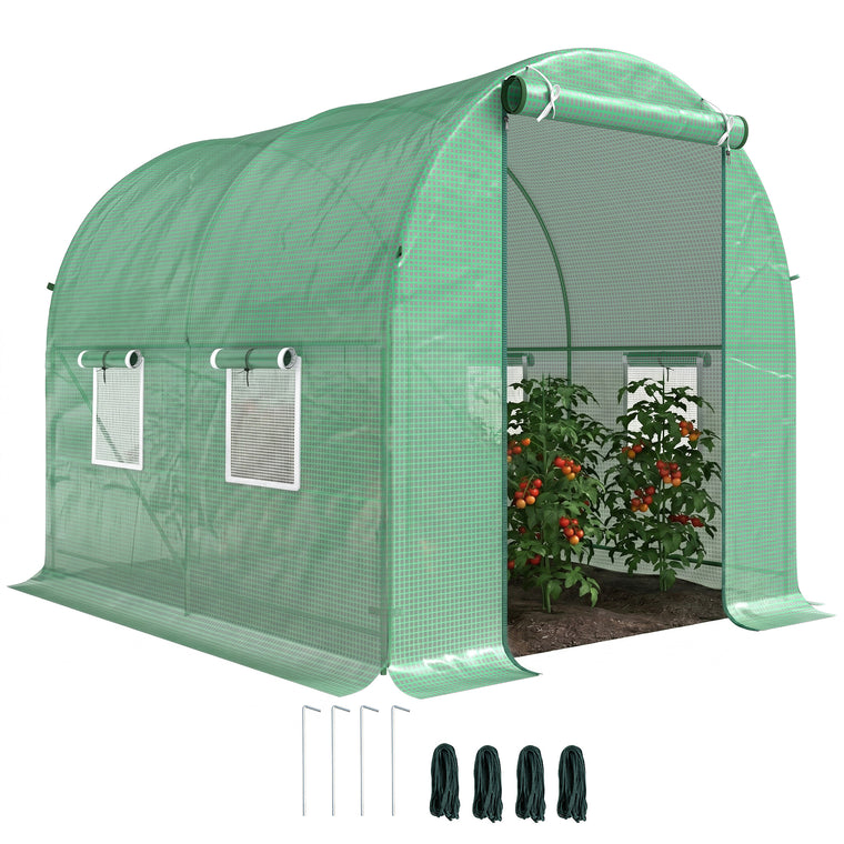 8' x 6.6' x 6.6' Steel Heavy Duty Walk-In Greenhouse