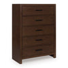 Ticanter - Five Drawer Chest - Brown
