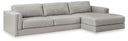 2 Pc. Right Arm Facing Sofa With Corner Chaise Sectional