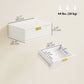 Modern Floating Nightstands Set of 2, Wall Mounted Bedside Tables with Wave Drawer White