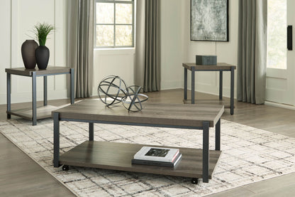 Wilmaden - Gray / Black - Occasional Table Set (Set of 3) - Forward Furniture