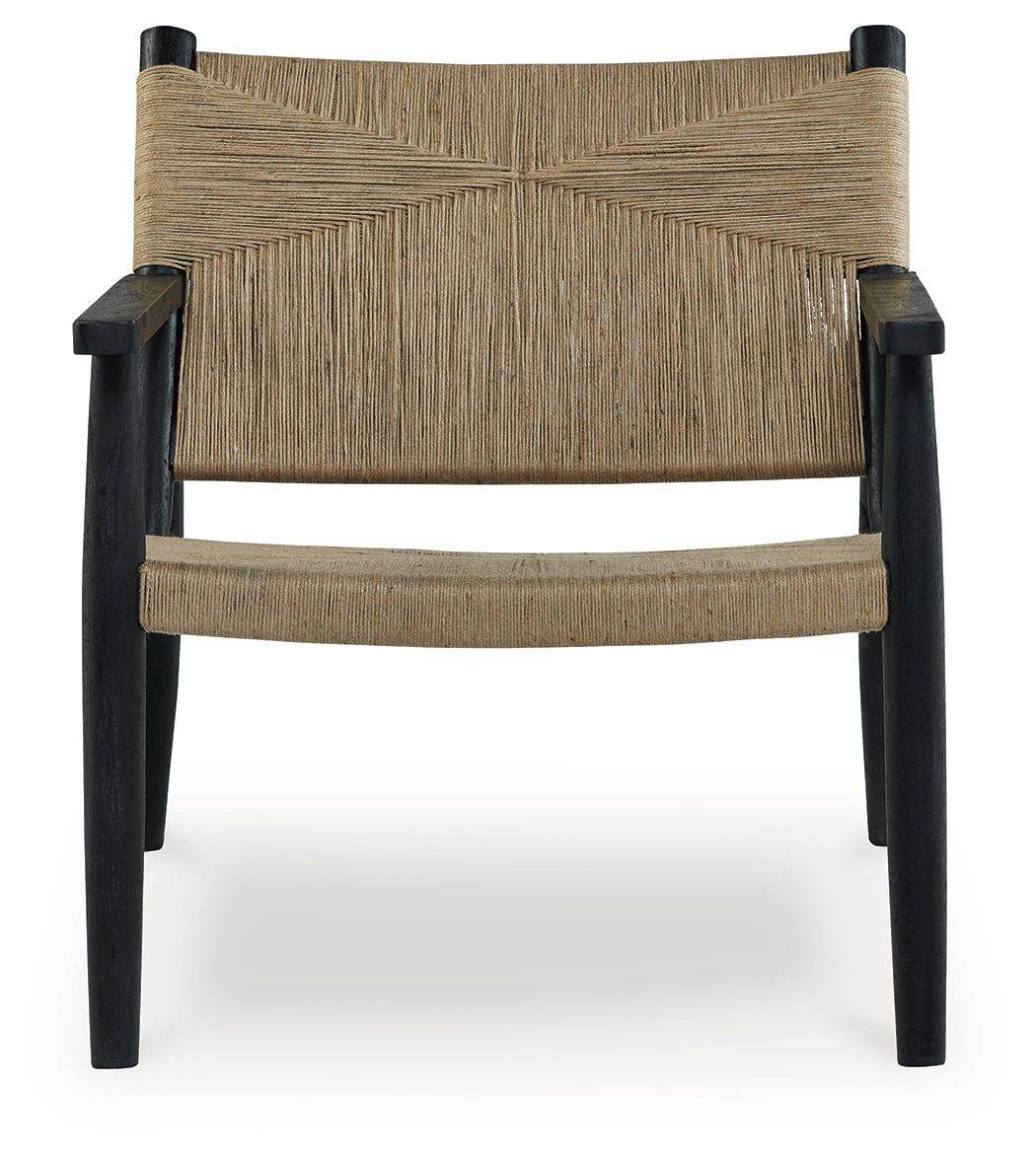 Halfmore - Black / Natural - Accent Chair - Forward Furniture