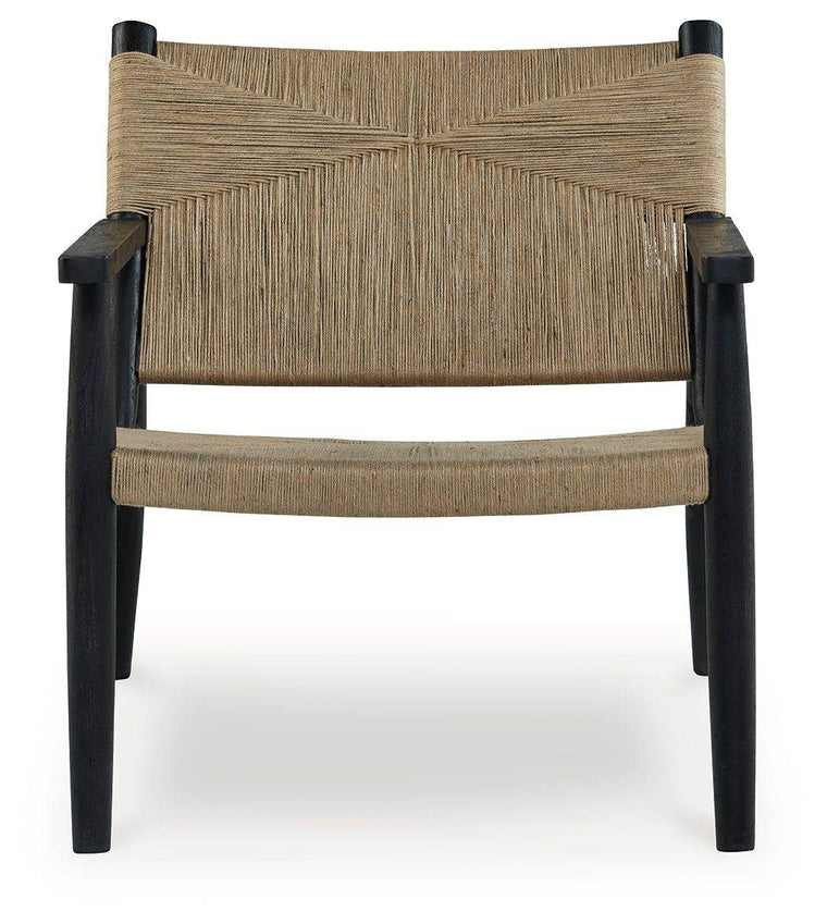 Halfmore - Black / Natural - Accent Chair - Forward Furniture