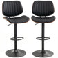 Swivel Counter Height Bar Stools Set of 2, Adjustable - Black