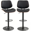 Swivel Counter Height Bar Stools Set of 2, Adjustable - Black
