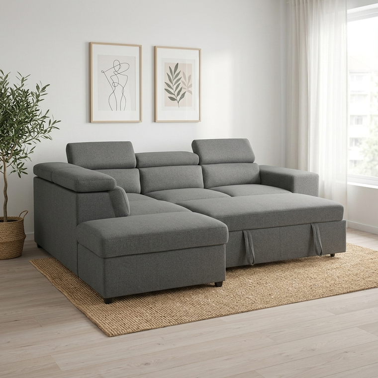 Bel Air Sleeper Sectional — left chaise, scandinavian living room