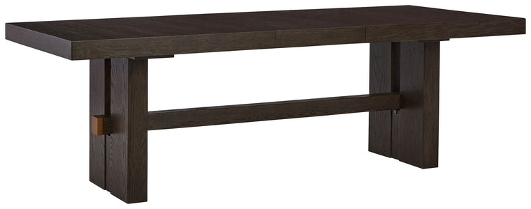 Burkhaus - Dark Brown - Rectangular Dining Room Extension Table - Forward Furniture