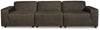 Allena - Sofa 3 Pc Sectional - Gunmetal