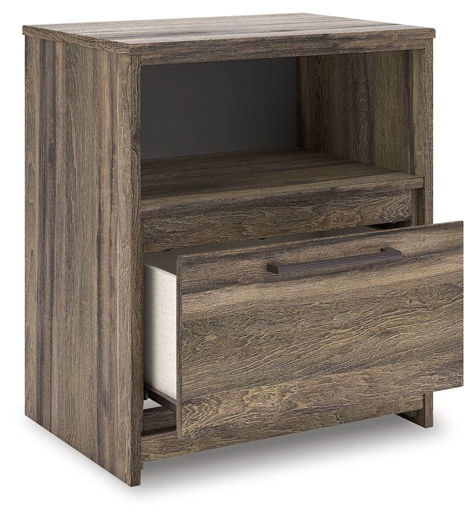 Elbrim - Brown - One Drawer Night Stand