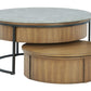 Fridley - Gray / Brown / Black - Nesting Cocktail Tables (Set of 2)