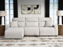 3 Pc. Power Reclining Sofa With LAF Press Back Power Chaise