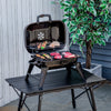 59 x 43 x 39 cm Black Foldable Steel Tabletop Charcoal Grill