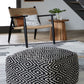 Jasett - Black / Ivory - Pouf