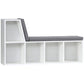 5-Cube Bookcase with Reading Nook - Grey