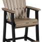 Fairen Trail - Black / Driftwood - Barstool (Set of 2)