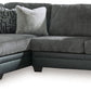 Brixley Pier - 2-Piece Sectional With Laf Corner Chaise - Graphite