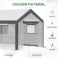 7' x 12' x 7' Heavy Duty Walk-In Greenhouse with Wind Resistance Level 4 & Ventilation Design, White
