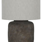 Zandophen - Metal Table Lamp - Antique Gray