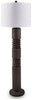 Fainwell - Poly Floor Lamp - Distressed Black