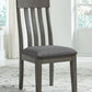 Hallanden - Black / Gray - Dining Uph Side Chair (Set of 2)