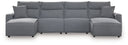 4 Pc. Power Reclining Sectional With Double Chaise