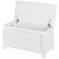 Large Storage Box Storage Trunk Cabinet Container with Lid and 2 Safety Hinges, White