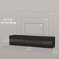 Lighted TV Stand for TVs up to 75" with Storage - Gloss Black